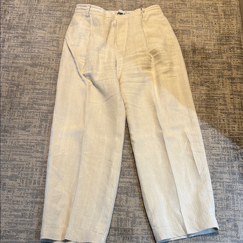 Vince Cream Chinos Wide Leg High-Waisted